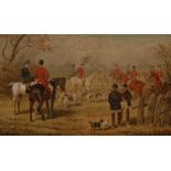 Edward Benjamin Herberte (1857 - 1893) The Meet signed and dated 1880, watercolour,