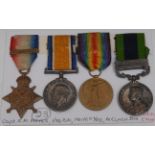 Medals, group of four, India General Service, GVR/claso Afghanistan North West Frontier 1919,