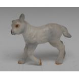 A Royal Crown Derby lamb, naturalistically modelled, 9.5cm high, c.