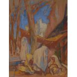 Sir Frank Brangwyn (1867-1956) Scene in Tangiers monogrammed, watercolour,