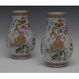 A pair of 19th century Chinese baluster vases,