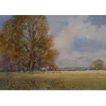 Michael Crawley The Meynell Hunt, Near Kirk Langley, Derbyshire signed, titled to verso,