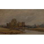 Attributed to Robert Thorne-Waite (1842-1935) Leeds Castle, Kent watercolour,