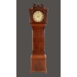 A William IV mahogany longcase clock, 33cm circular painted dial inscribed Shepperley & Pearce,