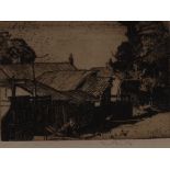 Sir Frank Brangwyn (1867-1956), by and after, The Pig Sty, signed, etching,