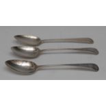 A George III Scottish provincial silver Old English pattern silver tablespoon, Nathaniel Gillert,