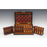 A Victorian coromandel rectangular games compendium,