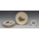 A Royal Worcester Named View dessert plate, Lincoln, 23cm diam,