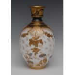 A Royal Crown Derby ovoid vase, in the Persian manner, decorated with flowerheads,