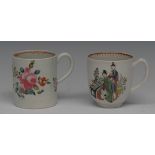 A Worcester Chinese Family pattern coffee cup,