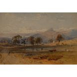 George Arthur Fripp (1813-1896) Ben Cruachan signed, watercolour, 33.5cm x 48.