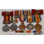 Medals, Boer War and WW1, group of five, Captain, 1st SA Horse, Potchefstroom Commando,