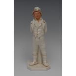 A Royal Worcester figure, modelled by James Hadley, Irish Man,