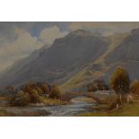 Harold Gresley (1892-1967) Gate Crag, Borrowdale, Cumbria signed, titled to verso,