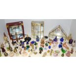 Ladies Ephemera/Collectable's - miniature perfume bottles; two silver perfume bottles; atomisers;