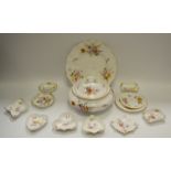 Royal Crown Derby Derby Posies pattern - tureen and cover, wavy edge plate, side plate , pin dishes,