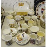 Commemorative Ware - various, including George VI Coronation plate,