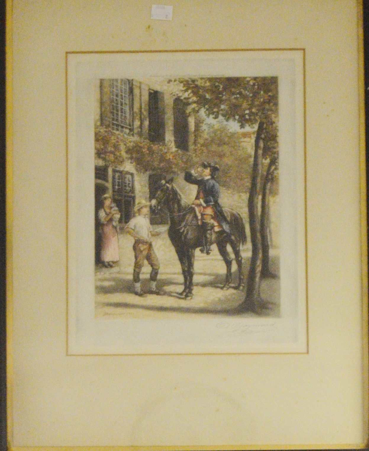 After E. Meissonier, lithograph print Published by Gainsborough galleries c.