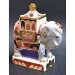 A Royal Worcester Connoisseur Collection Nelson Elephant candle snuffer,