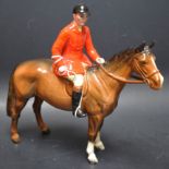 A Beswick model, Rider and Horse, second version, printed marks,