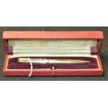 A Parker 61 Presidential 9 carat gold ballpoint pen,