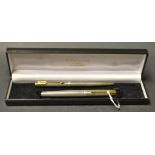 A Parker sterling silver fountain pen and ball point pen set,