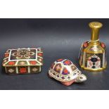 A Royal Crown Derby paperweight Imari tortoise,