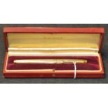 A Parker silver gilt fountain pen,