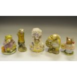 Beswick Beatrix Potter models - Mrs. Tittlemouse, Mr. Jeremy Fisher, Mr.