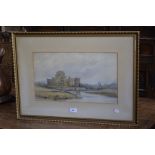 Attributed to Robert Thorne-Waite (1842-1935) Leeds Castle, Kent watercolour,