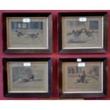 Henry Alken (1785-1851), by and after, a set of four cockfighting prints, Set Too (sic), Fight,