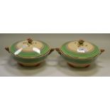 A pair of Art Deco Royal Venton ware tureens,