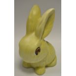 A Denby Marmaduke rabbit in yellow