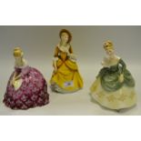 A Royal Doulton figure, Soiree, HN2312; others, Sandra, HN2275; Victorian,