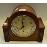 An Art Deco, Westminster chime, Garrard & Co. mantel clock, retailed by Sidebottom & Co.