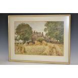 Attributed to Henry Charles Fox Gathered Sheaves watercolour,