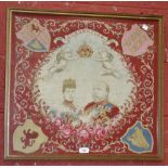 An Edwardian Coronation scarf,