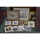 Pictures and Prints - Nigel Hemming (20th century), The Meet, signed, dated 86, oval, print,