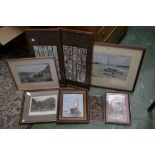 Pictures and Prints - MG Gibson, Sails at Rest, The Silver Spray and The King Edward, signed,