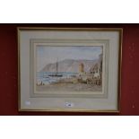 John Whitaker Allen Lynmouth, 1870 signed, watercolour,