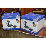 Two wireless colour recordable camera CCTV kits, boxed.