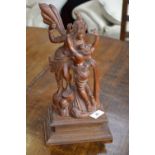 Indian carved wood figure