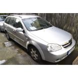 A Chevrolet Lacetti SX 1.6 estate car, 1598cc petrol engine, registration no.