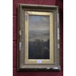 A 19th century landscape oil on oak panel