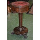 An unusual William IV metamorphic combination teapoy and centre table,