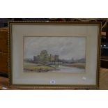 Attributed to Robert Thorne-Waite (1842-1935) Leeds Castle, Kent watercolour,