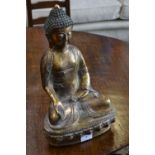A large gilt bronze Buddha figure