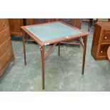 An Edwardian mahogany and inlay card table