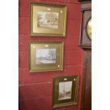 J Russell (Local Artist, 19th century) A set of three, Leicester and Leicestershire Scenes signed,