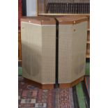 A pair of late 20th century large Wharfedale Airedale speakers,